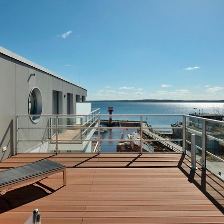 Apartment 37 "Sonnendeck", Blickrichtung Von Der Terrasse Auf Das Offenes Meer, Strand, Innenstadt Eckernförde Esterno foto